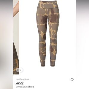 EUC Women’s Varley Luna Legging in Golden Tie Dye Size XS